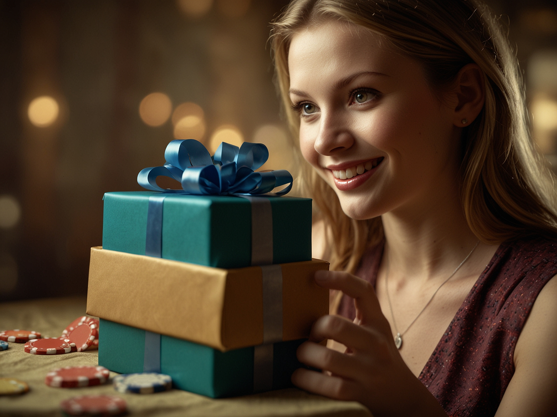 Player receiving gift bonus